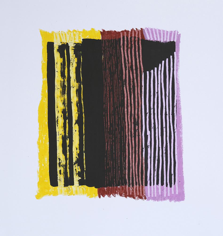 O.T. | 2019 | Ritzung | Acryl Wachskreide Papier | 50x50cm