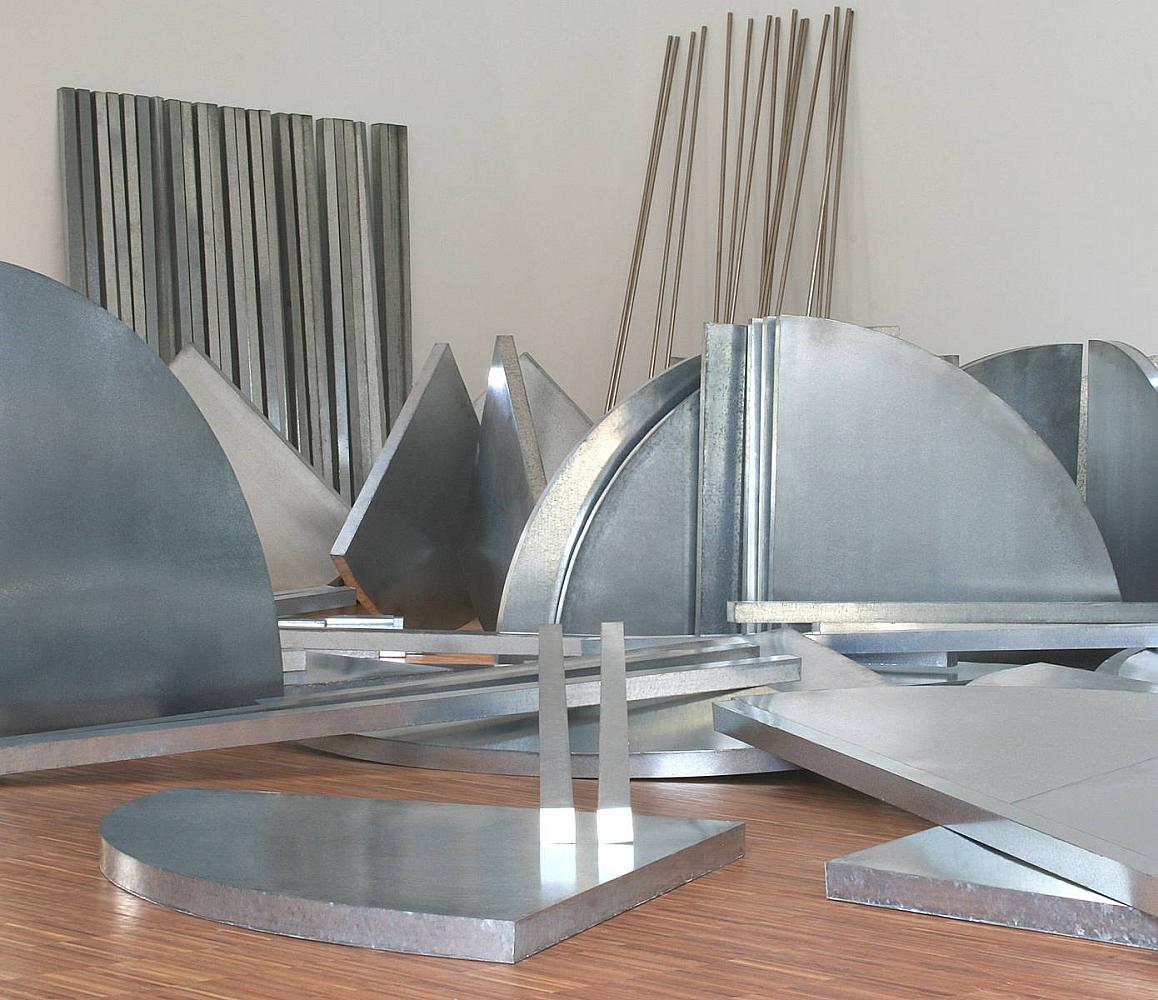 O.T. | 2014 | Installation Kunsttage Winningen | Elemente Eisenblech