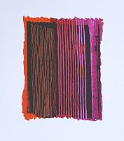 O.T. | 2019 | Ritzung | Acryl Wachskreide Papier | 50x50 cm